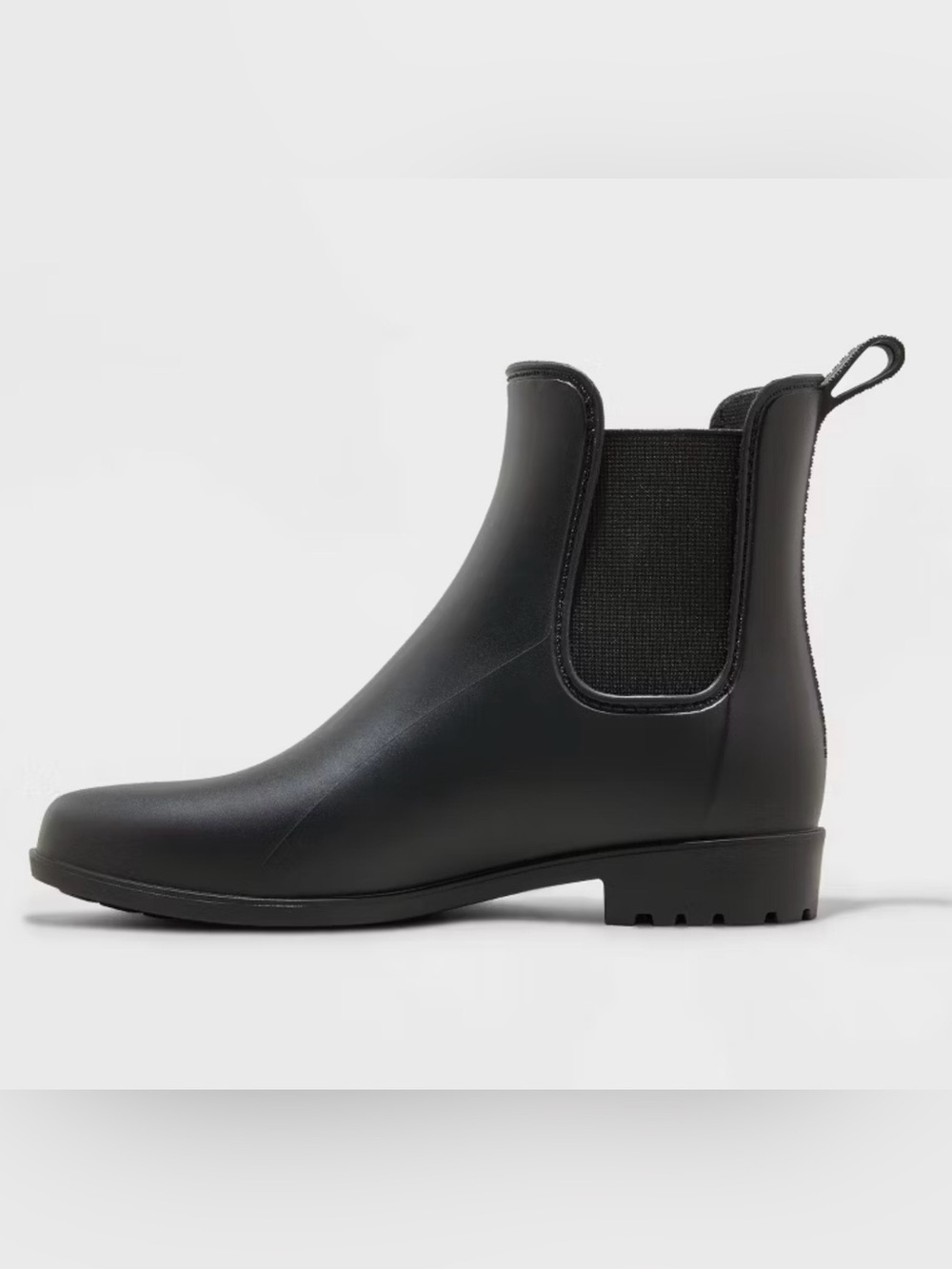 a new day Black Chelsea Rain Boots Size 7 - Picture 5 of 16